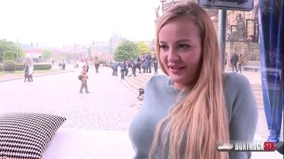 Slender Blonde Candy Alexa's First Public Fucking Experience
