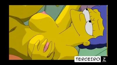 Marge dei Simpson scopa